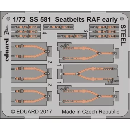 Eduard Seatbelts RAF early STEEL