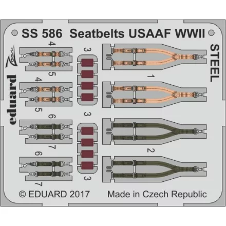 Eduard Seatbelts USAAF WWII STEEL