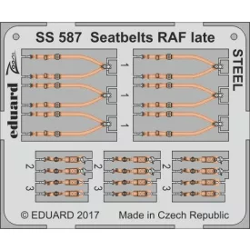 Eduard Seatbelts RAF late STEEL