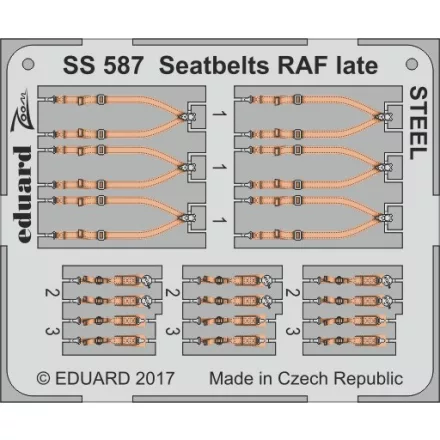 Eduard Seatbelts RAF late STEEL