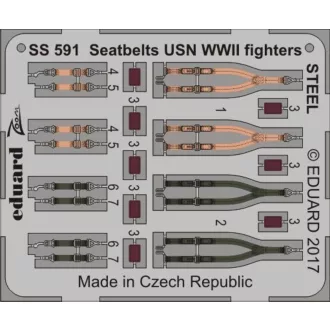 Eduard Seatbelts USN WWII fighters STEEL fotómaratás