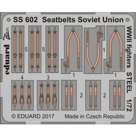 Eduard Seatbelts Soviet Union WW2 fighters STEEL