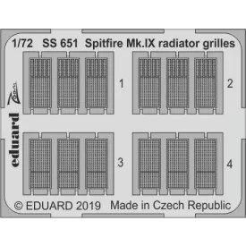 Eduard Spitfire Mk. IX radiator grilles (Eduard)