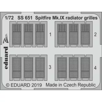   Eduard Spitfire Mk.IX radiator grilles f.Eduard fotómaratás