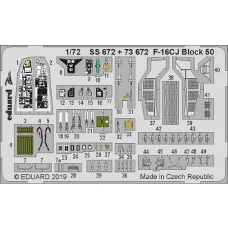 Eduard F-16CJ Block 50 for Tamiya fotómaratás