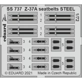 Eduard Z-37A seatbelts STEEL for EDUARD fotómaratás
