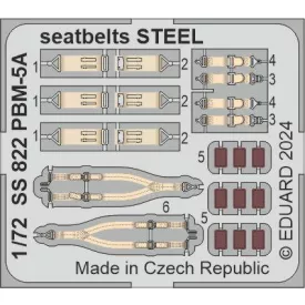 Eduard PBM-5A seatbelts STEEL (Academy)