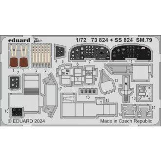 Eduard SM.79 ITALERI fotómaratás