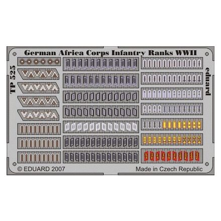 Eduard German Africa Corps Infantry Ranks WWII
