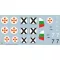 Exotic Decals Bulgarian Arrows #1 Bf-109 E-3a in Bulgarian service matrica készlet
