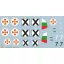 Exotic Decals Bulgarian Arrows #1 Bf-109 E-3a in Bulgarian service matrica készlet