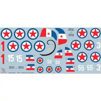   Exotic Decals Protectors of the Republic ME 109G in Yugoslav Service matrica készlet