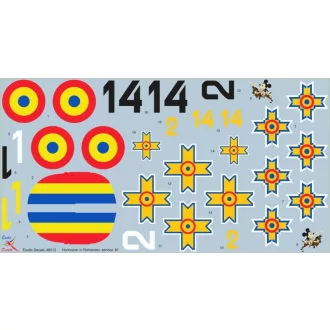   Exotic Decals Hurricane in Romanian Service #1 matrica készlet