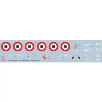   Exotic Decals Italian Cobras #2 Bell P-39 In Regia Aeronautica - Part 2 matrica készlet