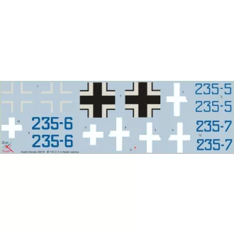   Exotic Decals First Heavy Night Fighters In Italian Service Bf 110 C-3 In Regia Aeronautica matrica készlet