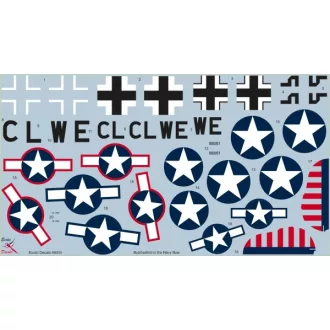   Exotic Decals Butcherbird In The Navy Now - Fw 190 G-3 W.Nr 160057 Tested By US Navy matrica készlet