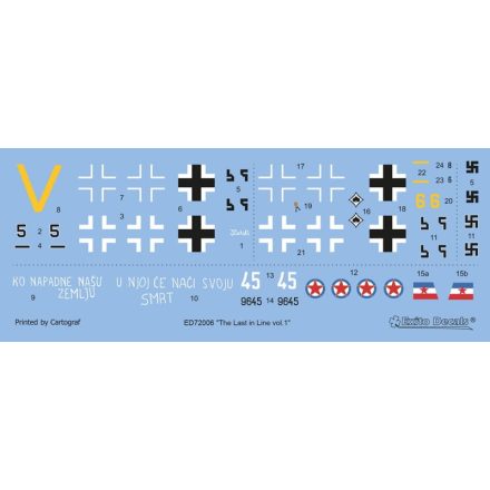 Exito Decals The Last in Line vol.1 - Messerschmitt Bf 109 G-10 WNF matrica