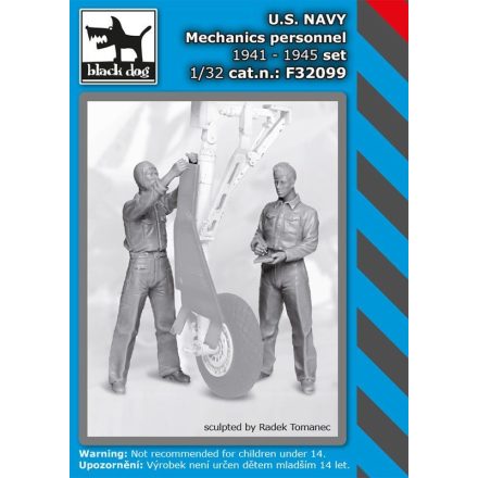 Black Dog WWII US NAVY mechanics personnel 1941-45 set