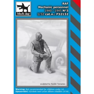   Black Dog RAF mechanic personnel 1940-45 No.3 – figurakészlet