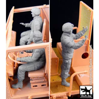   Black Dog Us soldiers 3fig. M 1070 Truck tractor – figurakészlet