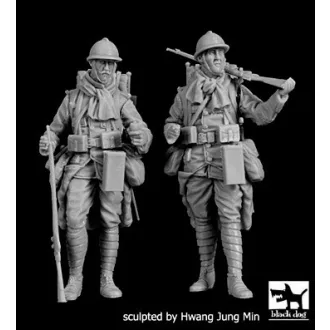 Black Dog French soldiers WWI set – figurakészlet