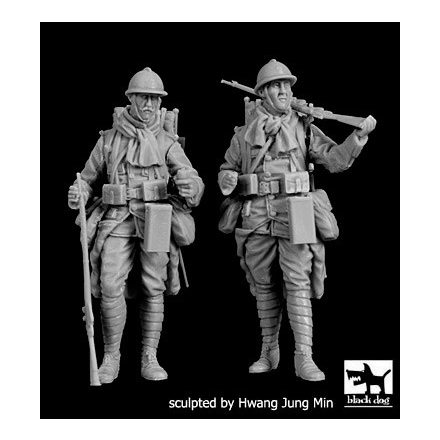 Black Dog French soldiers WWI set