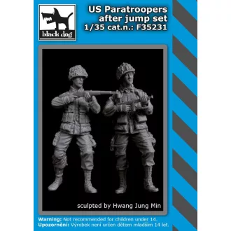 Black Dog US paratroopers after jump set – figurakészlet