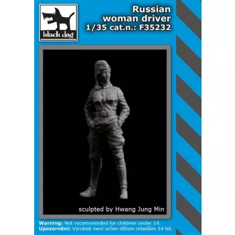 Black Dog Russian woman driver – figurakészlet
