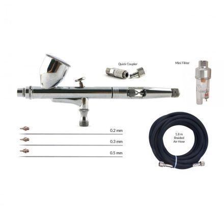 Fine Art 180X (0,2-0,3-0,5mm) festékszóró szett