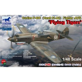 Bronco Curtiss P-40C (Hawk 81-A2) Flying Tigers makett