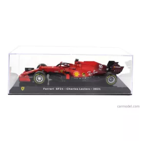  EDICOLA FERRARI F1 SF21 TEAM SCUDERIA FERRARI MISSION WINNOW N 16 SEASON 2021 CHARLES LECLERC - WITH SHOWCASE