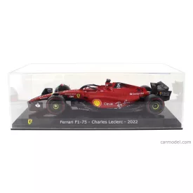   EDICOLA FERRARI F1-75 SCUDERIA FERRARI N 16 SEASON 2022 CHARLES LECLERC - WITH SHOWCASE
