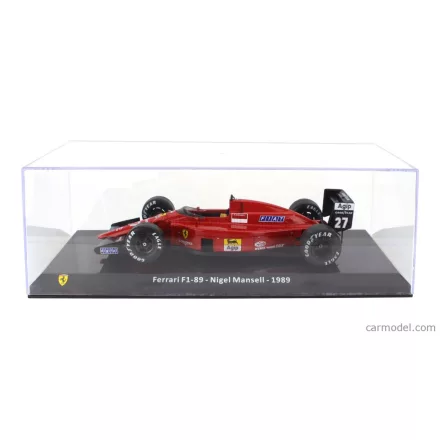 EDICOLA FERRARI F1 F1-89 N 27 SEASON 1989 NIGEL MANSELL - WITH SHOWCASE