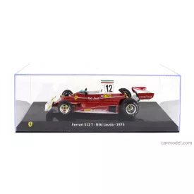   EDICOLA FERRARI F1 312T TEAM FERRARI SEFAC N 12 WORLD CHAMPION SEASON 1975 NIKI LAUDA - WITH SHOWCASE