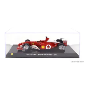   EDICOLA FERRARI F1 F2002 N 2 SEASON 2002 RUBENS BARRICHELLO - WITH SHOWCASE