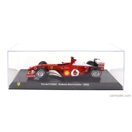 EDICOLA FERRARI F1 F2002 N 2 SEASON 2002 RUBENS BARRICHELLO - WITH SHOWCASE