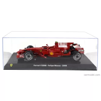   EDICOLA FERRARI F1 F2008 N 2 SEASON 2008 FELIPE MASSA - WITH SHOWCASE