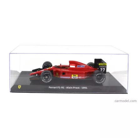 EDICOLA FERRARI F1 F1-91 N 27 SEASON 1991 ALAIN PROST - WITH SHOWCASE
