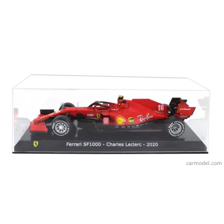 EDICOLA FERRARI F1 SF1000 TEAM SCUDERIA FERRARI MISSION WINNOW N 16 SEASON 2020 CHARLES LECLERC - WITH SHOWCASE