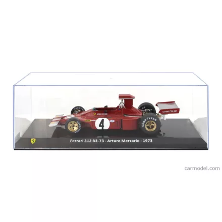 EDICOLA FERRARI F1 312 B3 N 4 SEASON 1973 ARTURO MERZARIO -  WITH SHOWCASE