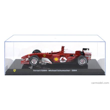 EDICOLA FERRARI F1 F2004 N 1 WORLD CHAMPION SEASON 2004 MICHAEL SCHUMACHER - WITH SHOWCASE