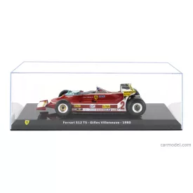   EDICOLA FERRARI F1 312 T5 N 2 SEASON 1980 GILLES VILLENEUVE - WITH SHOWCASE
