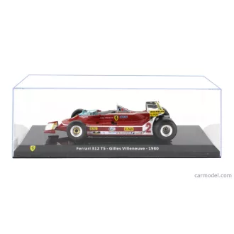   EDICOLA FERRARI F1 312 T5 N 2 SEASON 1980 GILLES VILLENEUVE - WITH SHOWCASE