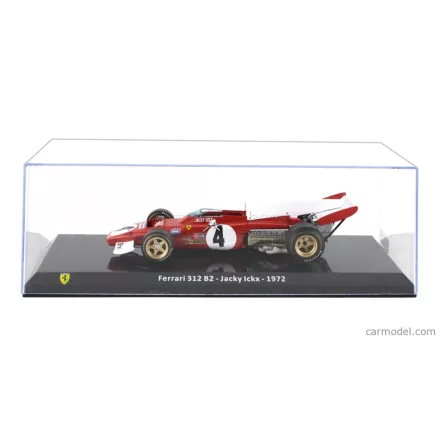 EDICOLA FERRARI F1 312 B2 N 4 SEASON 1972 JACKY ICKX - WITH SHOWCASE