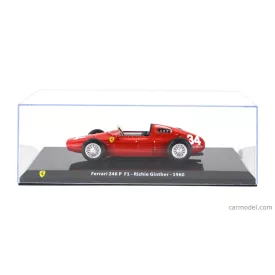   EDICOLA FERRARI F1 246P N 34 SEASON 1960 RICHIE GINTHER - CON VETRINA - WITH SHOWCASE