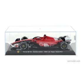   EDICOLA FERRARI F1 SF-23 TEAM SCUDERIA FERRARI N 16 2nd LAS VEGAS USA GP 2023 CHARLES LECLERC - WITH SHOWCASE