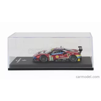   EDICOLA FERRARI 488 GTE EVO 3.9L TURBO V8 TEAM AF CORSE N 51 WINNER CLASS LMGTE PRO 24h LE MANS 2019 J.CALADO - A.PIER GUIDI - D.SERRA - WITH SHOWCASE