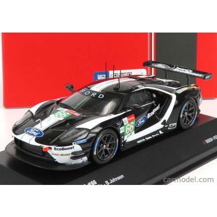 IXO FORD GT FORD ECOBOOST 3.5L TURBO V6 TEAM FORD CHIP GANASSI UK N 66 6th LMGTE PRO CLASS 24h LE MANS 2019 S.MUICKE - O.PLA - B.JOHNSON
