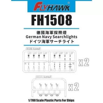   FlyHawk German Navy Searchlights - hajófényszóró készlet