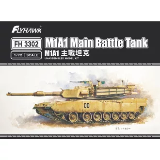 FlyHawk M1A1 Main Battle Tank - harckocsi makett